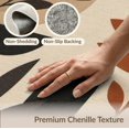 thumbnail image 6 of ODIKA 9'x12' Washable Area Rug Earthy Tones Abstract Geometric Botanical Design Modern Artistic Interpretation for Great Room, Indoor Concept, Large Living Low Pile, Flatwoven, 6 of 7