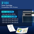 thumbnail image 2 of Cartuchos de tóner aceink 218X de alto rendimiento, paquete de 4 unidades para Laser Pro, 2 of 6