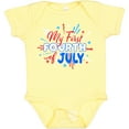 thumbnail image 3 of Inktastic My First Fourth of July- Red, White, and Blue Fireworks Boys or Girls Baby Bodysuit, 3 of 5
