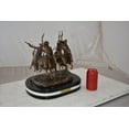 thumbnail image 3 of Nifao Coming Thru the Rye Remington Replica Bronze Statue – Bronze Statue, Home Decor, 13"L x 12"W x 14"H, 3 of 12