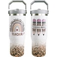 thumbnail image 1 of Teacher Tumbler Teacher Gifts for Women - Birthday, Appreciation Week, Teacher Day, Back to School Gifts for Teacher, 30oz Teacher Appreciation Tumbler with Handle and Flip Straw, 1 of 5