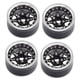 thumbnail image 3 of 4 llantas con beadlock para coche teledirigido 1/10 de 1,9 pulgadas, fáciles de instalar y directas. Negro, 3 of 9