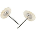 thumbnail image 2 of Garosa Mini Roue Brosse, Roue Brosse Bois, 30 Pcs Roue Brosse Plate Mini Outils de Polissage pour Découpe de Peinture/rouille, 2 of 8