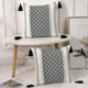 thumbnail image 2 of Juego De 2 Fundas De Cojín Y Funda De Cojín Decorativas De Punto En Algodón Bohemio con Pompones Blancos Y Negros, Moderno Acento De Granja Clásico, 2 of 5