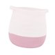 thumbnail image 2 of Cesta tejida para juguetes, asa cómoda, resistente, organizador de almacenamiento para ropa sucia, para cocina, hogar, baño, lavandería, dormitorio Rosa, 2 of 8