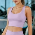 thumbnail image 2 of Purple Tank Tops for Women High Impact U Back Sports Bras for Women Wirefree In Padding Breathable for Running Yoga Gym, 2 of 4