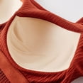 thumbnail image 5 of Juniors Camisoles with Built-In-Bra,Y2K Standard Straps Cropped Tank Top,Sleeveless Comfy Cotton Shirts with Buttons, 5 of 6
