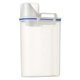 thumbnail image 4 of Contenedor hermético de plástico para almacenar alimentos, ideal para granos, arroz y comida de mascotas, con diseño compacto y práctico, color blanco transparente, capacidad de 2L., 4 of 6