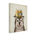 thumbnail image 2 of Fab Funky 'Husky 1 Beer Lover' Canvas Art, 2 of 3