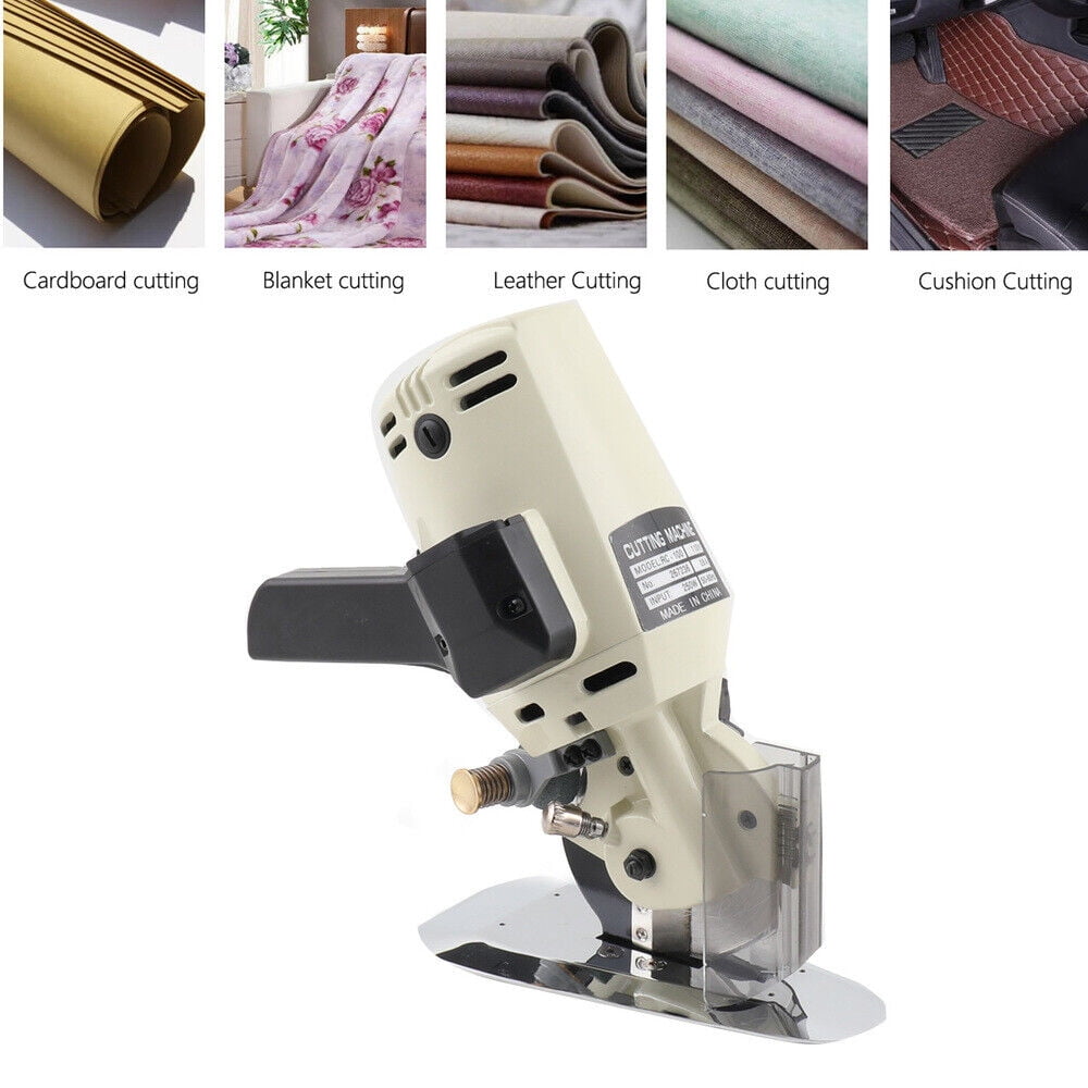 TABODD Electric Cloth Cutter 100mm Rotary Blade Fabric Cutting Machine