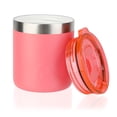 thumbnail image 5 of Ozark Trail 10oz Ceramic Lined Stainless Steel Lowball Tumbler with Magnetic Tritan Transparent Slider Lid, Coral, 5 of 9