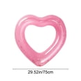 thumbnail image 3 of Pool Floats Heart-Shaped Inflatable Swim Ring, Extra-Thick Antis-Roll Pool Float, Durable Pvc Sparkle Swimming Accessory for Adults Water Parties Unisex, Ccwuwei, 3 of 6