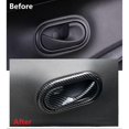 thumbnail image 4 of Poignée de Porte Intérieure en Fibre de Carbone pour Smart 453 Fortwo Accessoires 2015-2020, 4 of 5