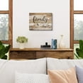 thumbnail image 5 of Rustic Family Wall Art Farmhouse Brown Bless Wall Pictures for Living Room Vintage Kitchen Wall Decor Inspirational Words Canvas Prints Country Artworks Dining Room Entryway Home Decorations 12x16”, 5 of 6