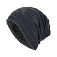 thumbnail image 2 of Awdenio Beanies Hats Men's And Women's Striped Fashionable Windproof Knitted Plush Thick Pullover Hat Warm Ear Protection Knitted Hat, 2 of 2