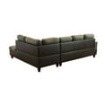 thumbnail image 4 of Hommoo Flannel and PVC Living Room Furniture Sets, L Shaped Couches and Sofas, Modern Sectional Sofa for Home&Office, Taupe (No Ottomans), 4 of 8