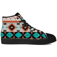 thumbnail image 4 of Aidianart Womens Aztec High Top Shoes Native American High Top Canvas Sneakers Size 8, 4 of 5