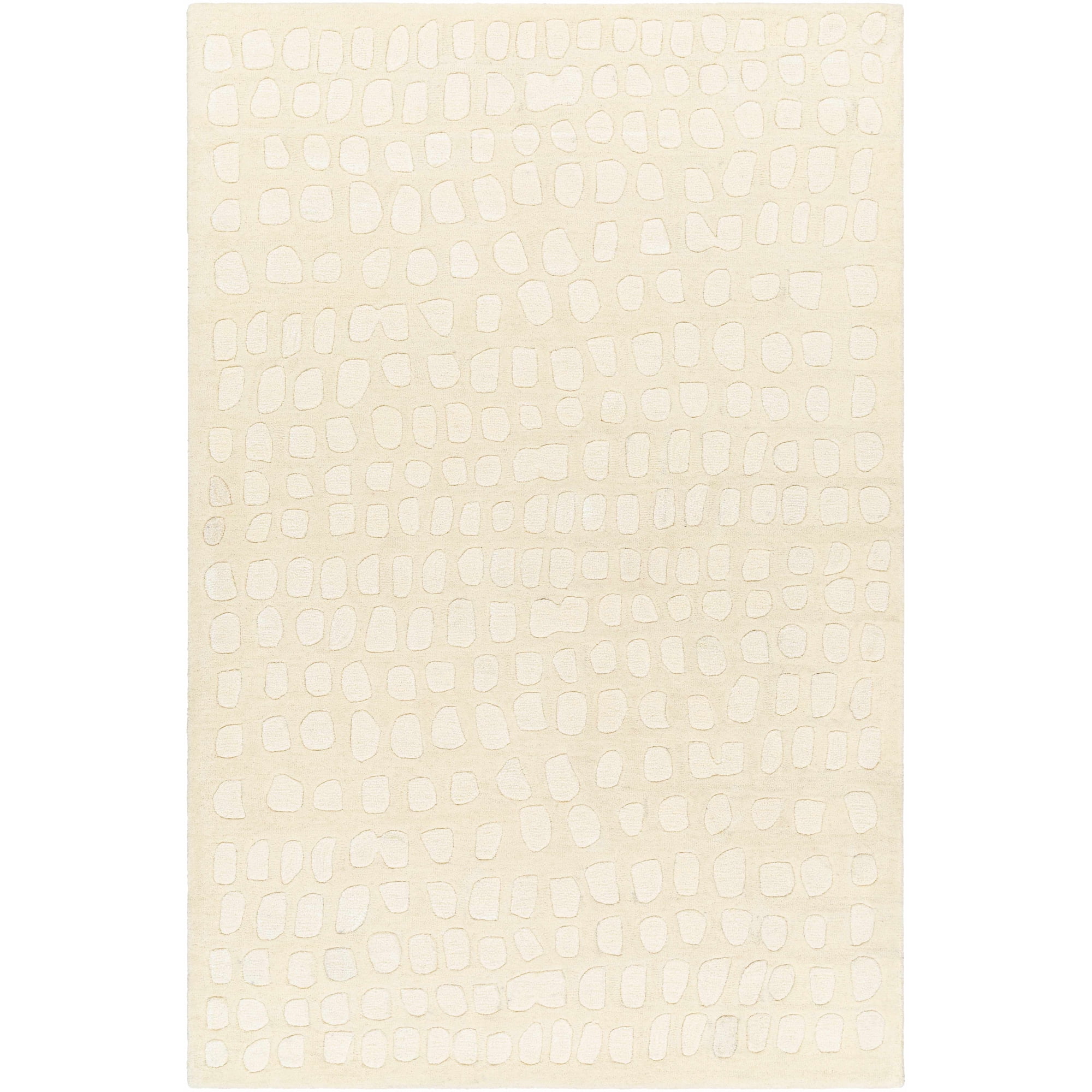 BoutiqueRugs Arjan Contemporary Area Rug - Light Peach, Khaki, Driftwood - 2' x 3'