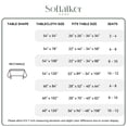 thumbnail image 3 of Softalker Tablecloth Rectangle, Decorative Faux Linen Table Cloths, Waterproof & Stain Resistant Wipeable Table Cover for Kitchen, Dining, Party Decor, & Outdoor Use (Rust, 52 x 70 inch), 3 of 6