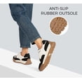 thumbnail image 4 of LUCKY STEP Comfort Retro Color Blocked Sneakers Fashion Casual Shoes,Beige&Black,Womens, 4 of 9