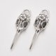 thumbnail image 1 of Tibetan Style Alloy Pendants Raven Skull Cadmium Free & Lead Free Antique Silver 40x11.5x9.5mm Hole: 5x4mm about 110pcs/500g, 1 of 2