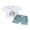 White, variant on Easter Toddler Baby Boys Outfits Bunny Print Summer Short Sleeve T-Shirt Solid Color Shorts Pants