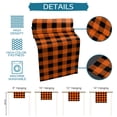 thumbnail image 7 of Table Runner Dresser Scarf 13 x 48 Inch Rustic Orange and Black Buffalo Plaid Table Runners Non-Slip Heat Kitchen Dining Table Decor for Indoor Outdoor Home Party Decoration, 7 of 7