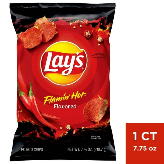 Lay's Flamin' Hot Flavored Potato Chips - 7.75oz - Pack of 2