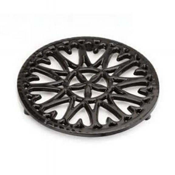 7" Black Porcelain Trivet