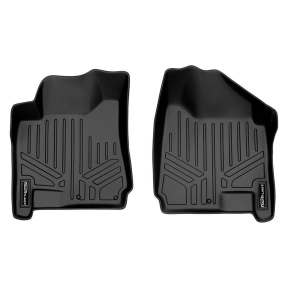 SMARTLINER Custom Fit Floor Mats 1st Row Liner Set Tan Compatible With 2010-2016 Cadillac SRX - All Models