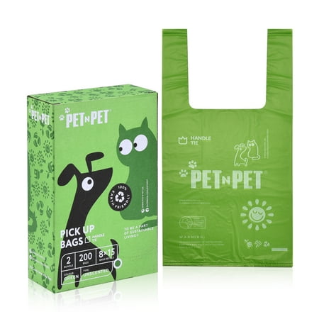 UPC: 0602815634755 | PET N PET Dog Poop Bags  Poop Bags with Easy-tie Handles Unscented Leak Proof Dog Bags for Poop  USDA Certified 38% Biobased Dog Waste Bag Measures 8 x 15 Inches