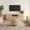 Natural, variant on Natural Fluted TV Stand and Coffee Table 2-Piece Set, Modern Living Room Furniture Collection