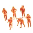 thumbnail image 3 of Milaget 6 Pcs Figurines Miniatures Modèles Résine Créative pour Projets d'Art Accessoires Hauteur 2,8 cm, 3 of 9