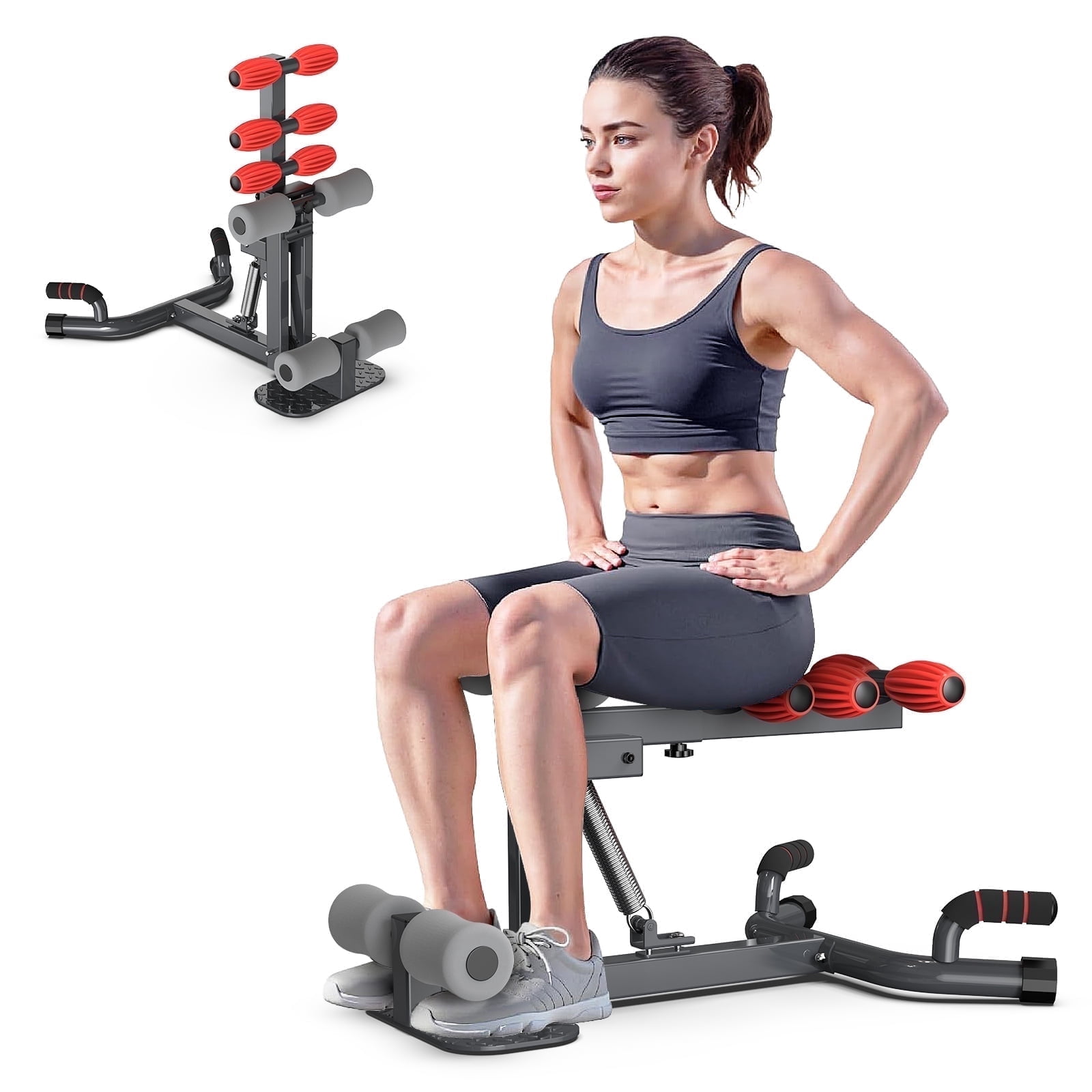 LNOW Adjustable Deep Squat Machine for Glutes & Legs -Core Leg Strengthener for Home Gym Workouts