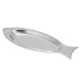 thumbnail image 4 of Platos de plato de pescado diseño en relieve diseño de soldadura sin costuras plato de servicio de acero inoxidable ampliamente aplicable para cumpleaños Anggrek Otros, 4 of 8