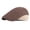 Coffee, variant on harmtty Newsboy Cap Retro Patchwork Breathable Adjustable British Style Sun Solid Color Spring Autumn Men Beret Flat Hat for Shopping Black