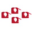 thumbnail image 1 of Miulika 4 Pieces Generic Quick Release Rubber Clamp Mount Kit Tool Organizer Parts Red, 1 of 9
