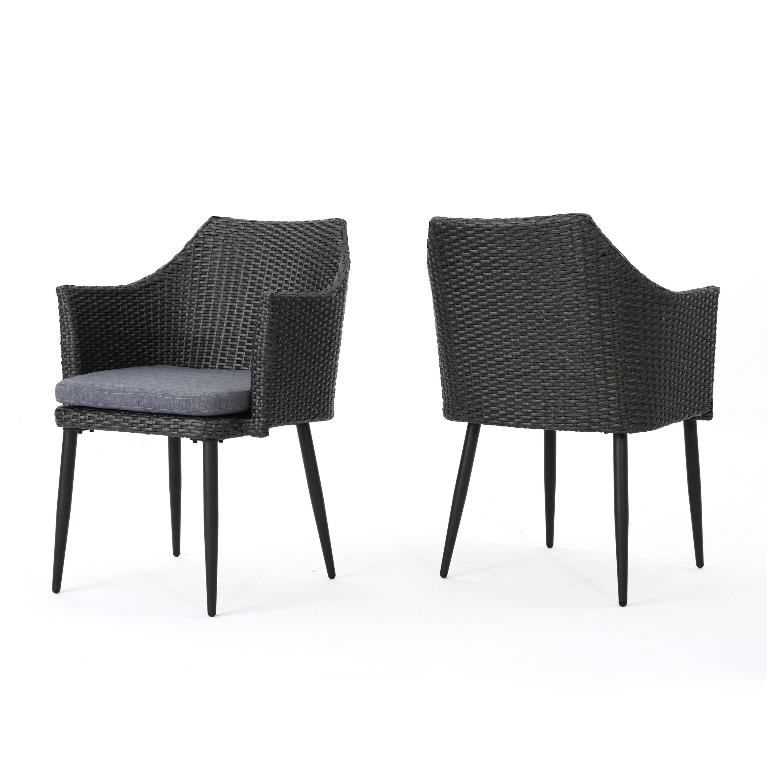 black wicker dining chairs outdoor