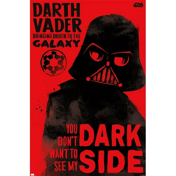 Star Wars: Saga - Vader Dark Side Wall Poster, 14.725" x 22.375"