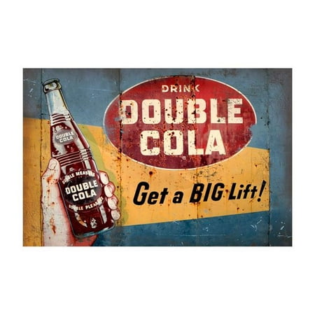

Past Time Signs AIF062 12 x 18 in. Double Cola Satin Sign
