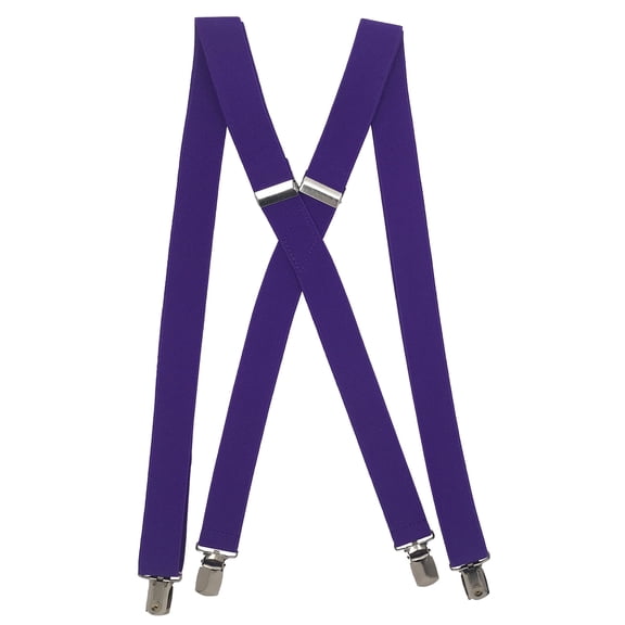 Men’s Purple Suspenders by Spencer J’s Signature Satin Collection