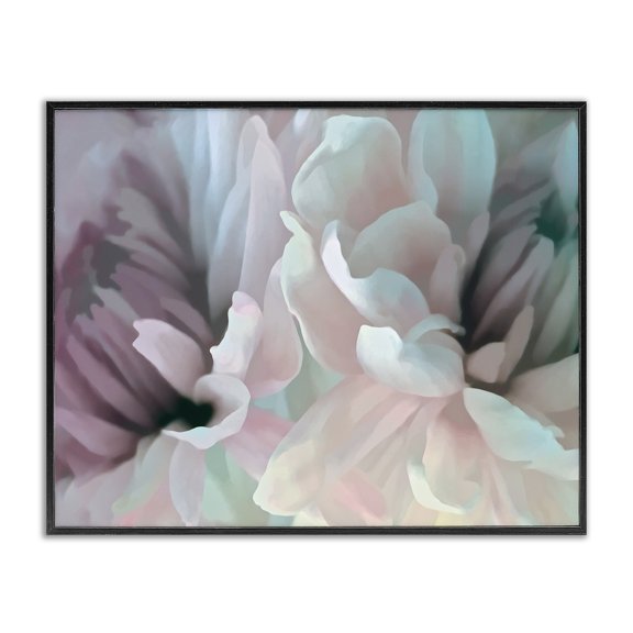 Stupell Industries Modern Full Bloom Floral Petals Alluring Spring Flower Black Framed Giclee Art, 14 x 11, by David Pollard