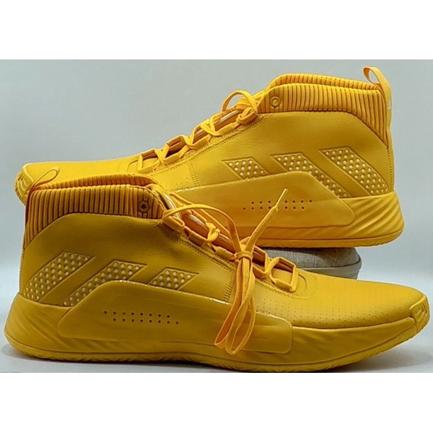Ad-id-as SM Dame 5 Basketball Shoes Team Yellow Gold EE5437 Men's Size 19 NEW
