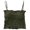 Green, variant on Zupora Women Camisole Soft Comfy Casual Cotton Solid Color Longline Ruffle Ruched Knitted Bandeau Cami Crop Top Tube Top with Removable Chest Pad Built-in Shelf Bras for Girls, One Size