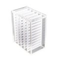 thumbnail image 4 of 5 Layers Clear Eyelash Storage Box Drawer Design Acrylic Eyelash Storage Box with Scale Plate for Women Transparent Color, 4 of 12