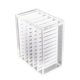 thumbnail image 4 of Caja de almacenamiento de pestañas transparente de 5 capas con cajón, caja de acrílico con placa de escala para mujeres, color transparente, 4 of 12