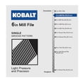thumbnail image 2 of Kobalt 6-in Single-cut Bastard Tooth Mill File, 2 of 9