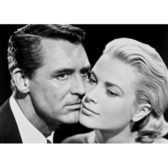 Grace Kelly - Face Pressed Against Cary Grant Photo Print (10 x 8)