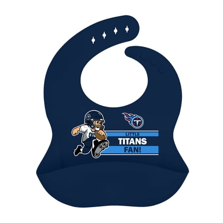 BabyFanatic Officially Licensed Unisex Silicone Baby Bib – NFL Tennessee Titans