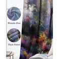thumbnail image 6 of Colorful Forests Blackout Curtains 45 Inches Long, Kitchen Black Out Window Treatments, Spring Oil Painting Flower Nature Landscape Thermal Lined Drapes for Small Window with Grommet 42"x45", 6 of 8